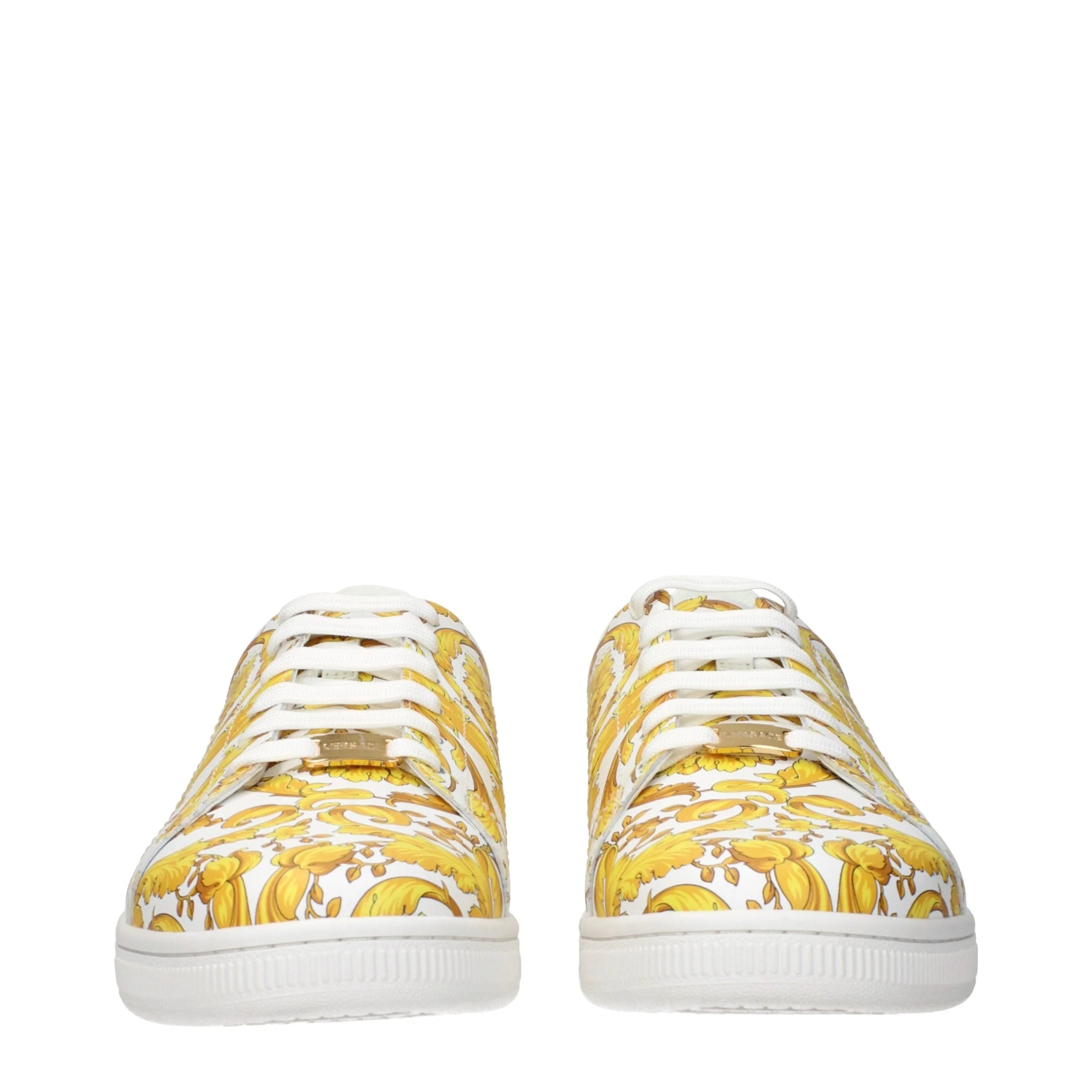 Versace Blue Leather Sneakers - EU44/US11