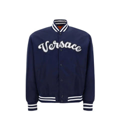 Versace Blue Nylon Bomber