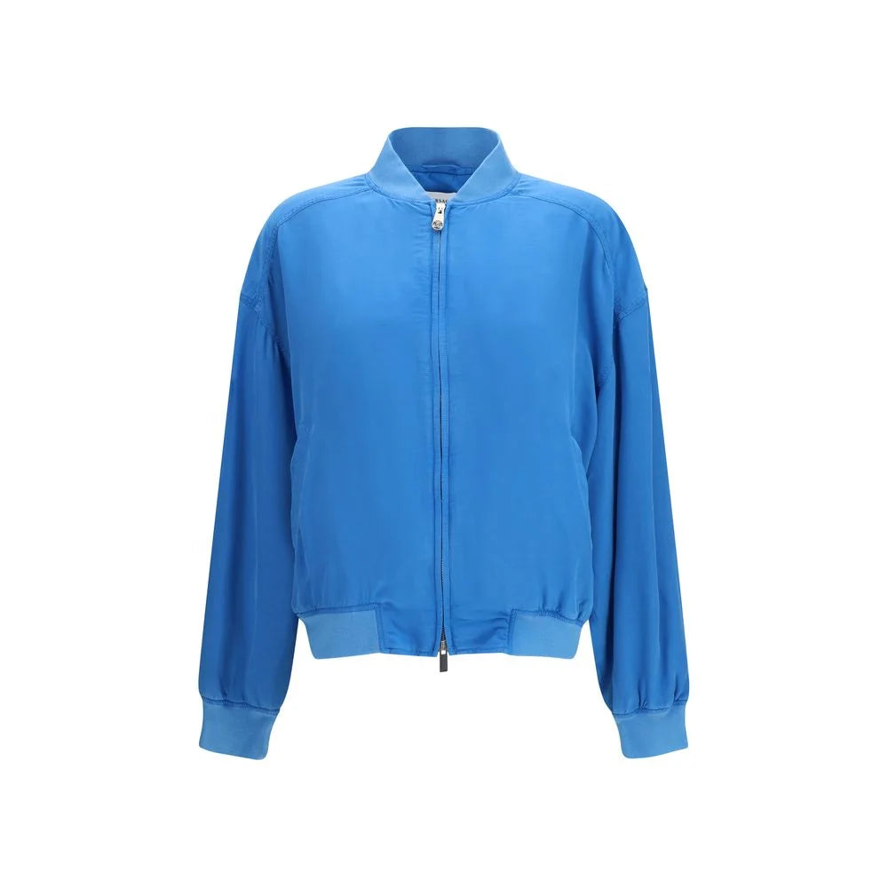 Versace Blue Silk Clothing