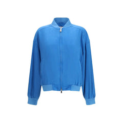 Versace Blue Silk Clothing