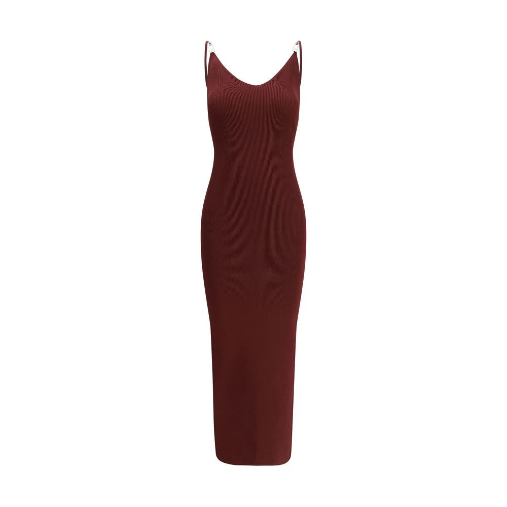 Versace Bordeaux červené viskózové šaty neformální - IT42 | L