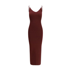 Versace Bordeaux červené viskózové šaty neformální - IT42 | L