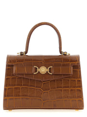 Versace Brown Calfskin Handbag