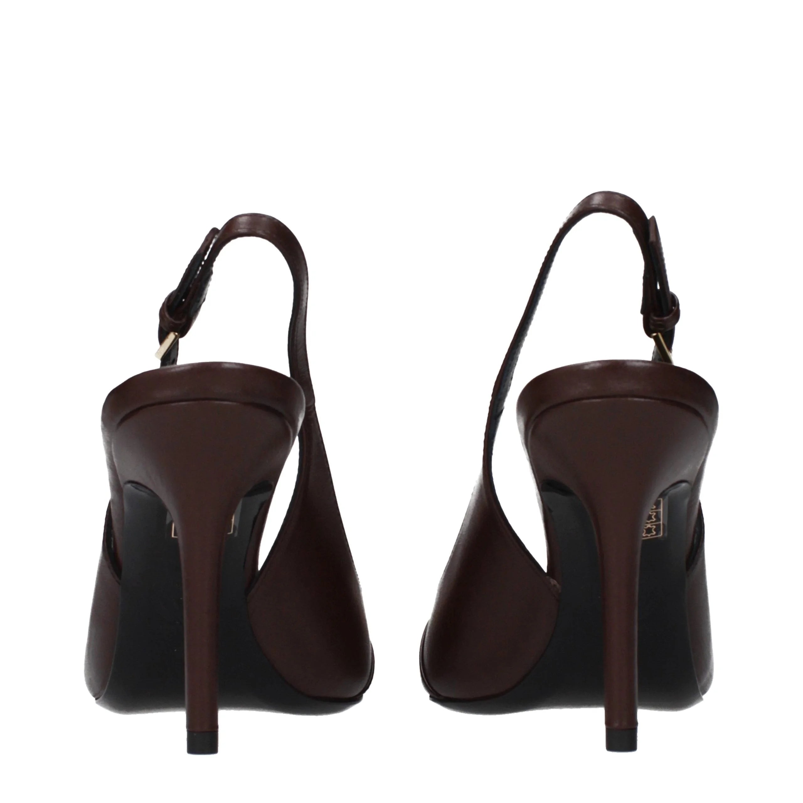 Versace Brown Leather Pumps