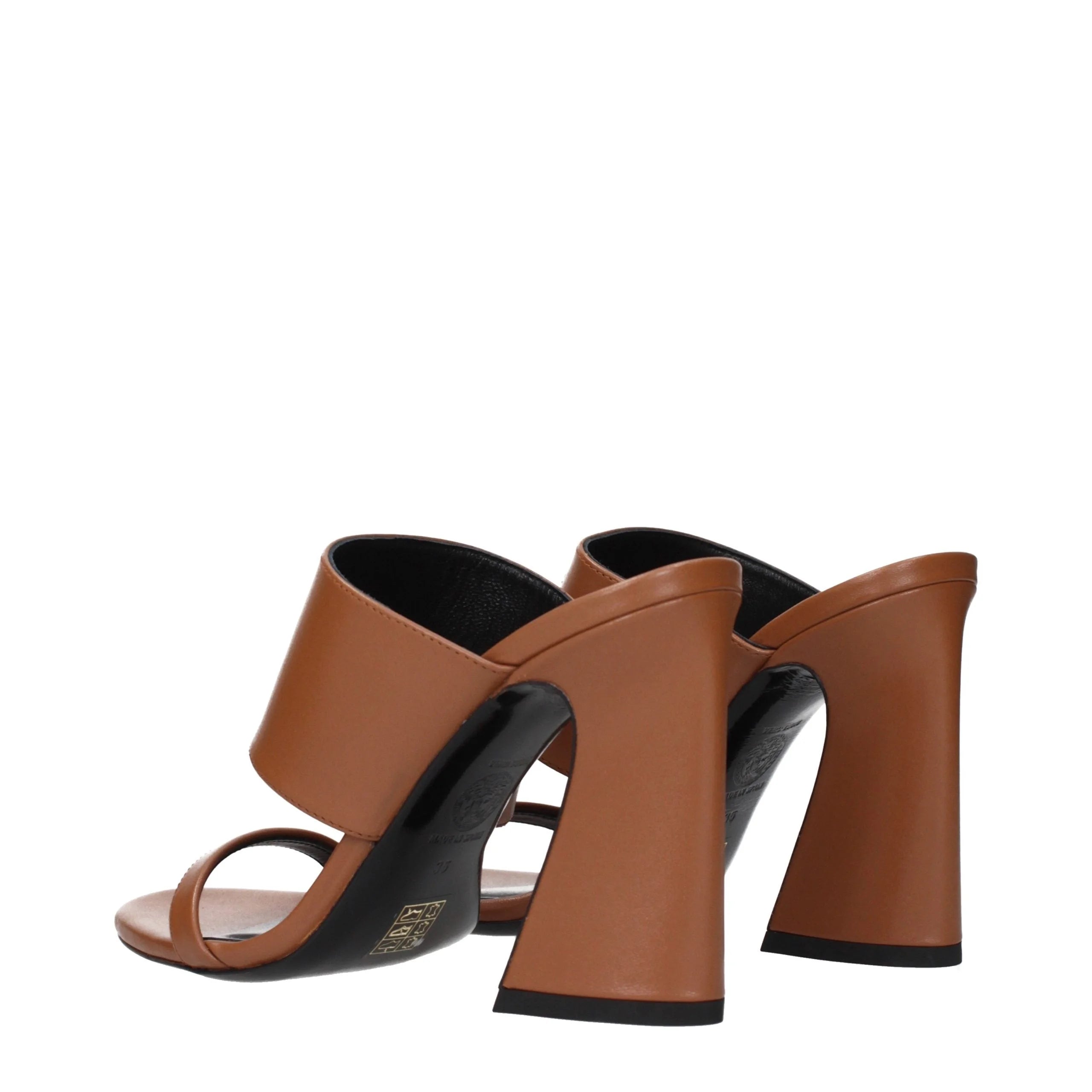 Versace Brown Leather Sandals