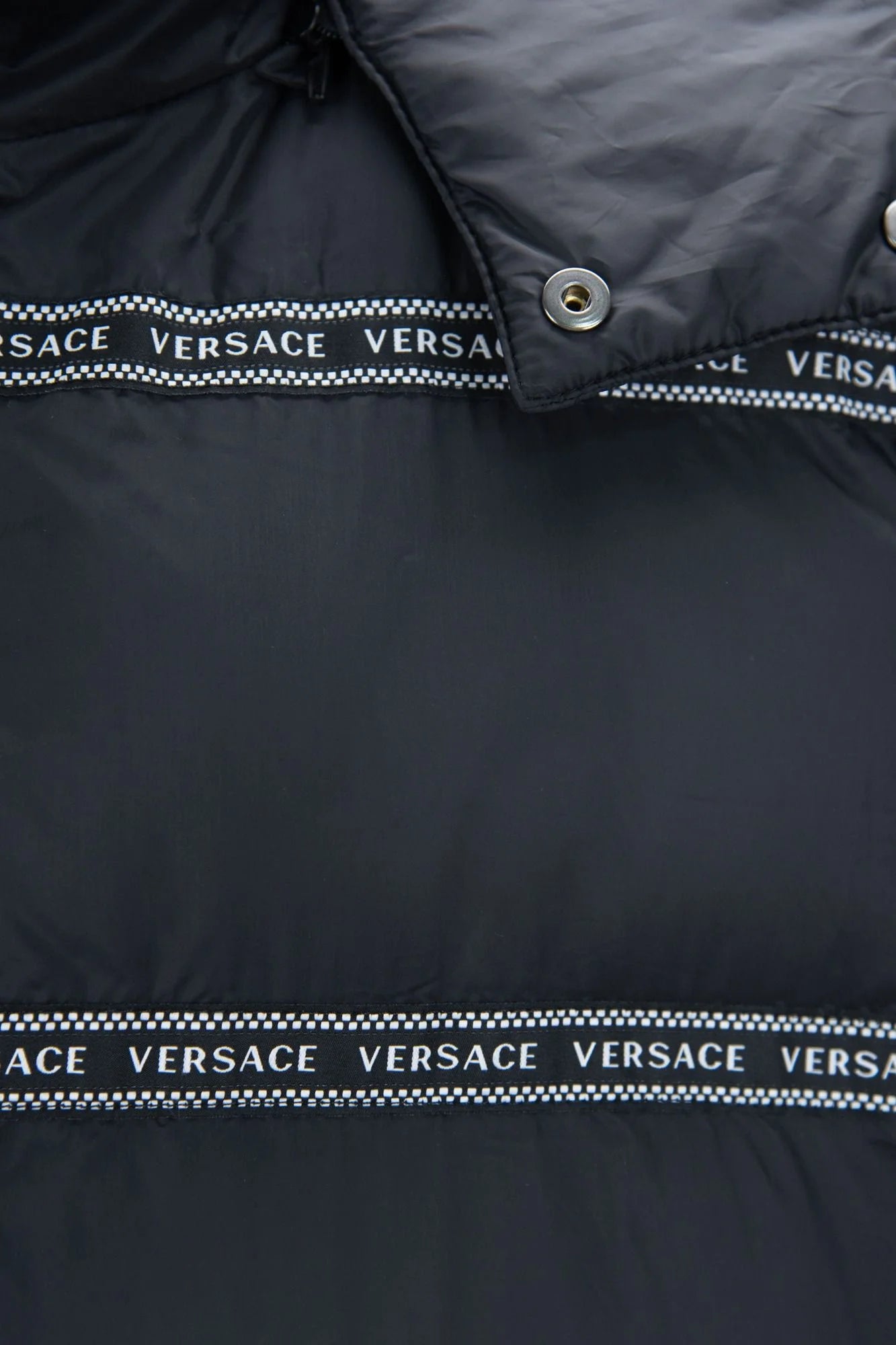 Versace Elegant Black Logo Band Vest with Detachable Hood - IT48 | M / Black - Vests