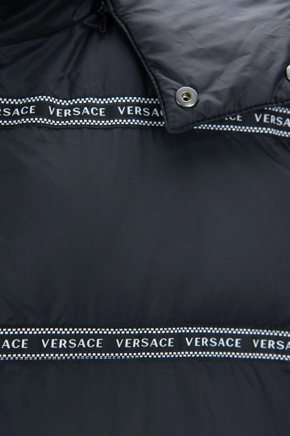 Versace Elegant Black Logo Band Vest with Detachable Hood - IT48 | M / Black - Vests