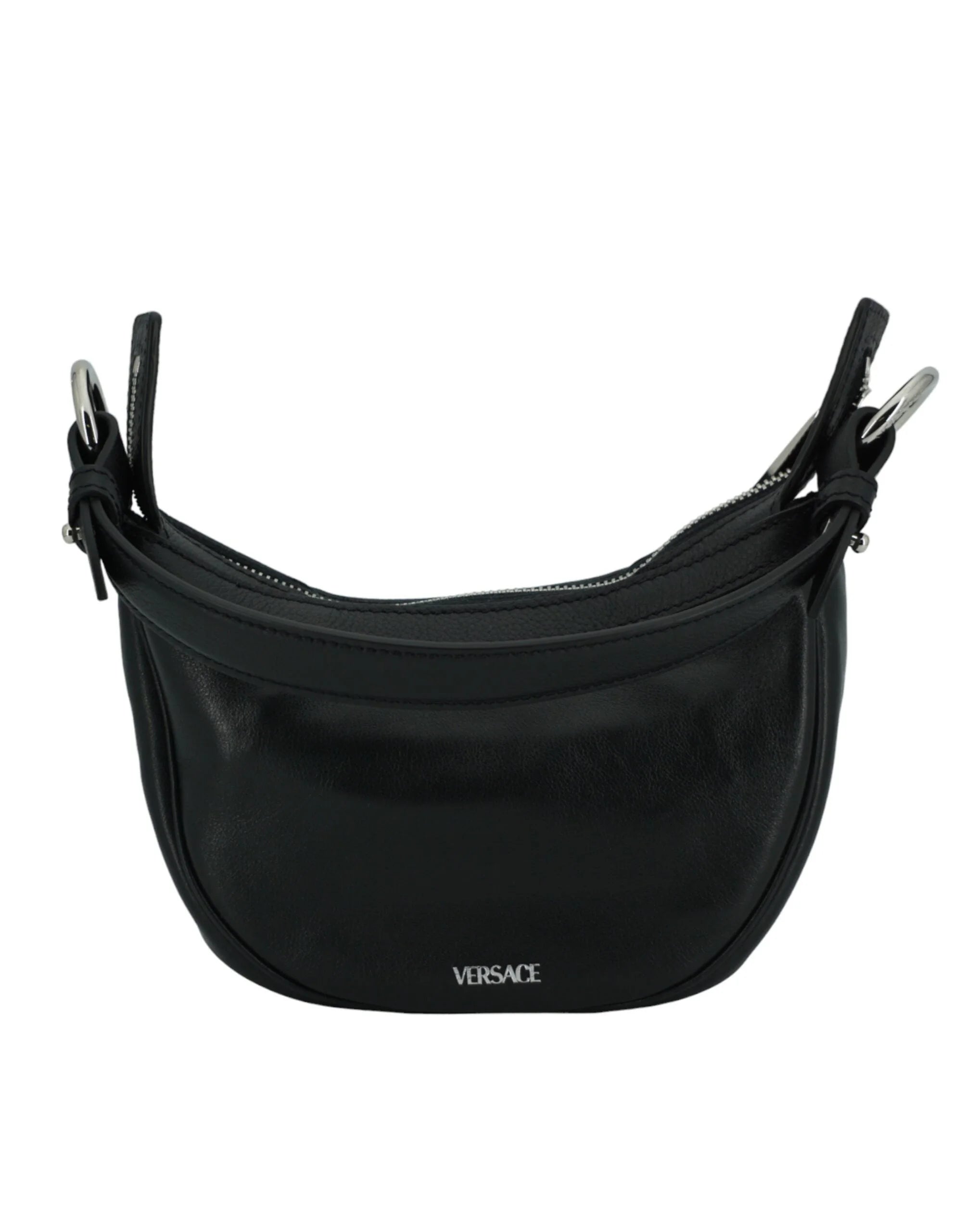 Versace Elegant Black Mini Hobo Shoulder Bag - Hobo Bags