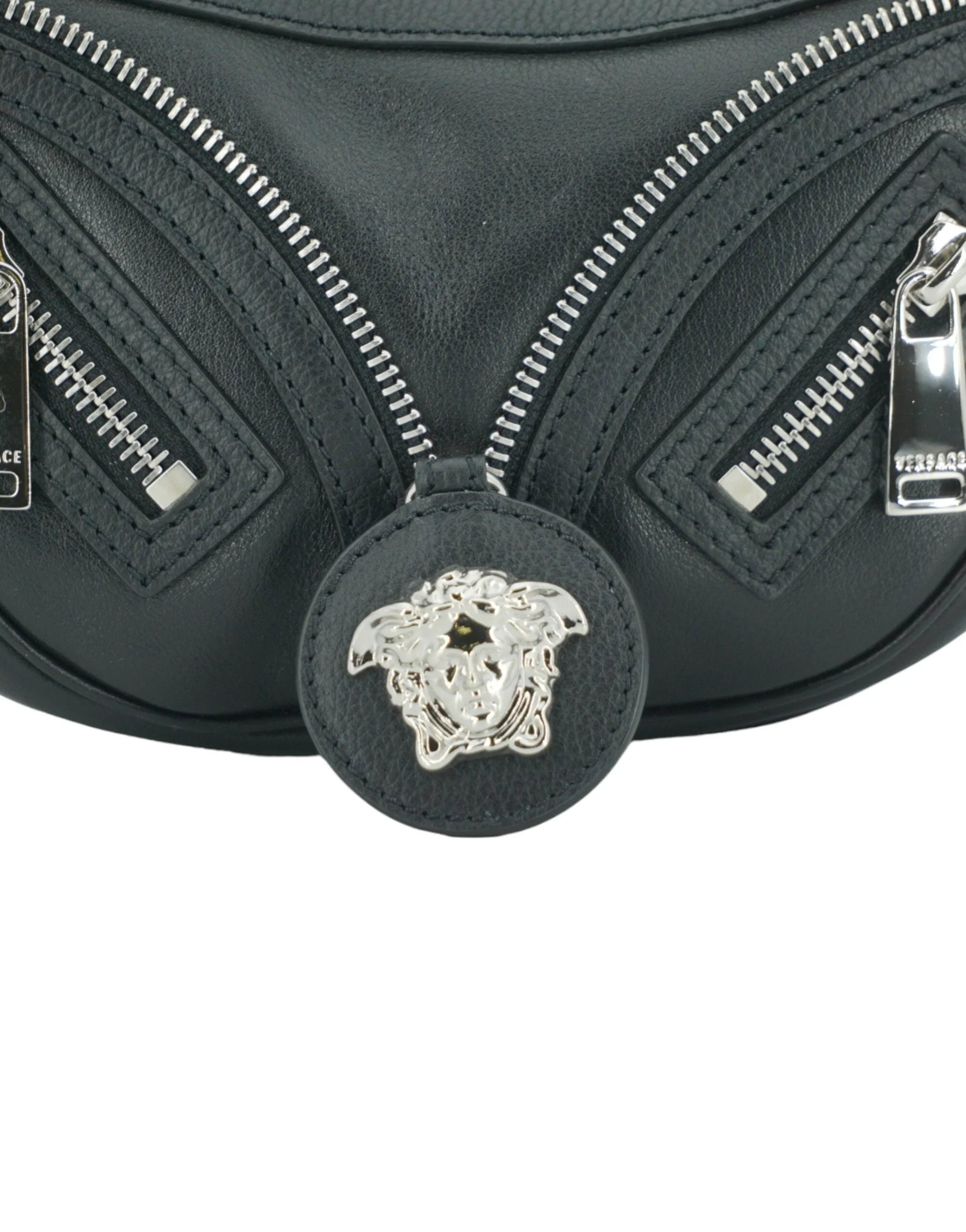 Versace Elegant Black Mini Hobo Shoulder Bag - Hobo Bags