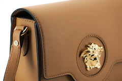 Versace Elegant Calf Leather Shoulder Bag in Brown - Shoulder Bags