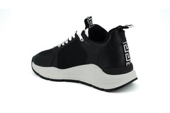 Versace Elegant Monochrome Leather Sneakers - EU36/US6 - Sneakers