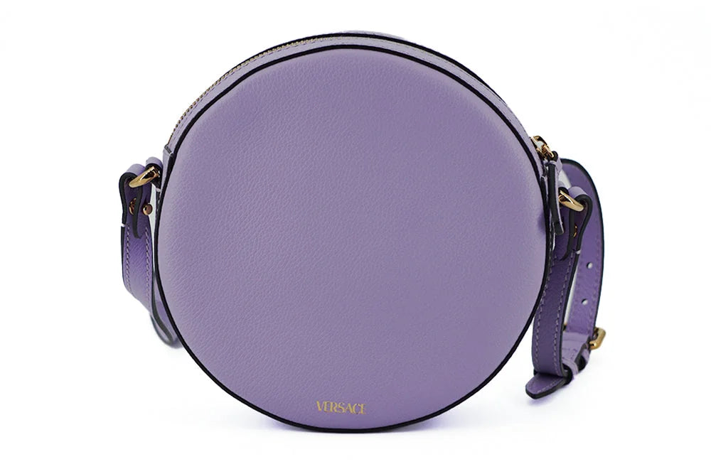 Versace Elegant Purple Round Shoulder Bag - Shoulder Bags
