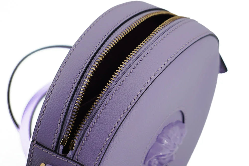 Versace Elegant Purple Round Shoulder Bag - Shoulder Bags