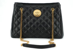 Versace Elegant Quilted Nappa Leather Tote Bag - Shopper Bags