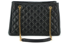 Versace Elegant Quilted Nappa Leather Tote Bag - Shopper Bags