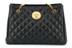 Versace Elegant Quilted Nappa Leather Tote Bag - Shopper Bags