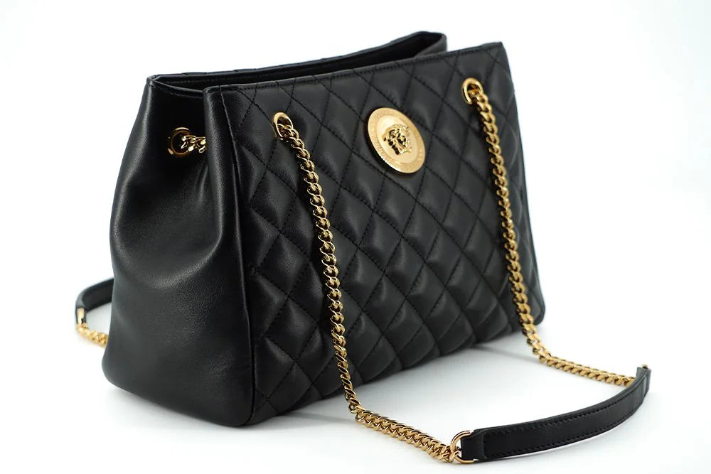 Versace Elegant Quilted Nappa Leather Tote Bag - Shopper Bags