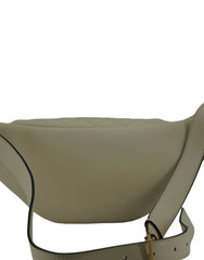 Versace Elegant White Lamb Leather Belt Bag - Fanny Packs