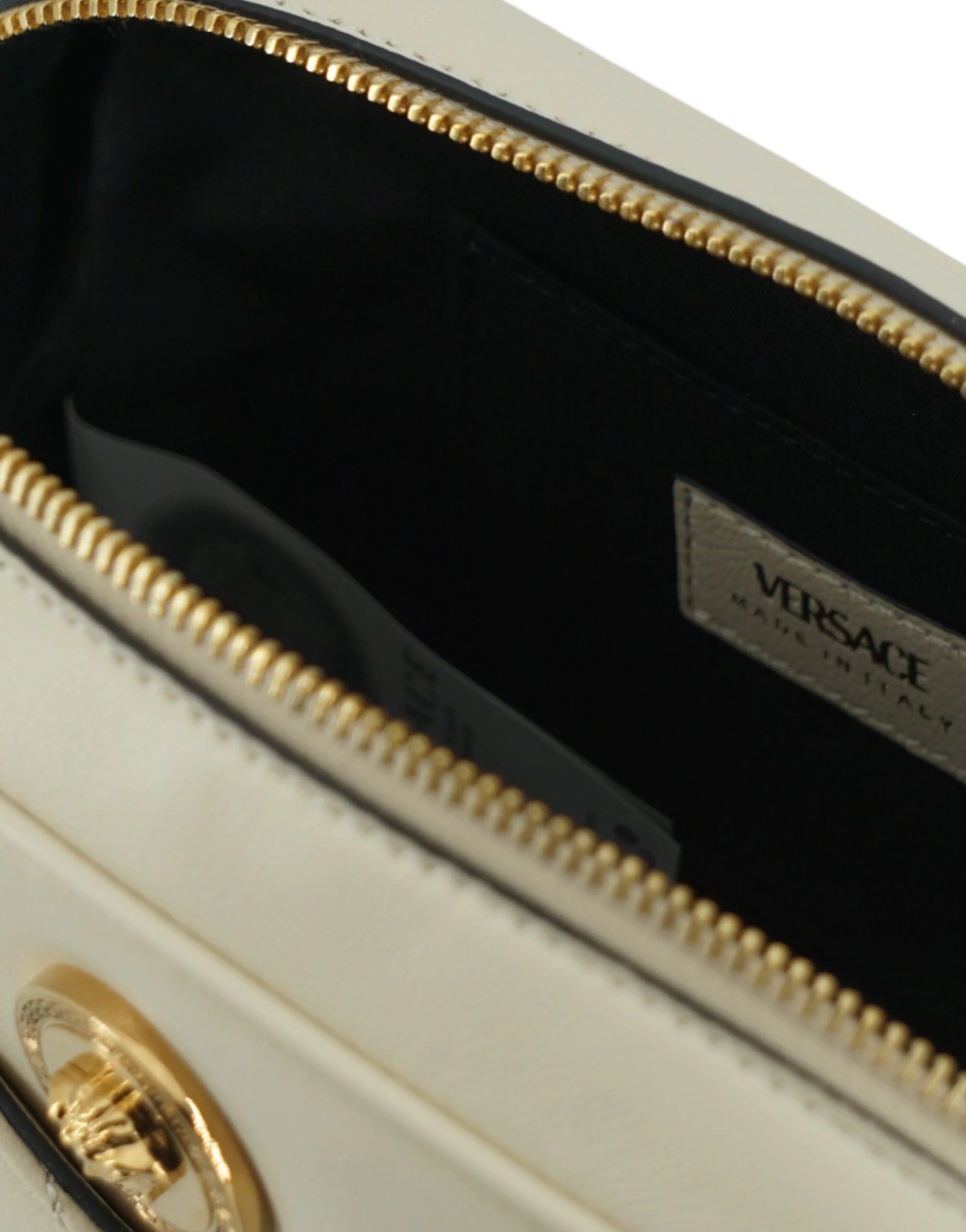 Versace Elegant White Lamb Leather Camera Bag - Cross Body Bags