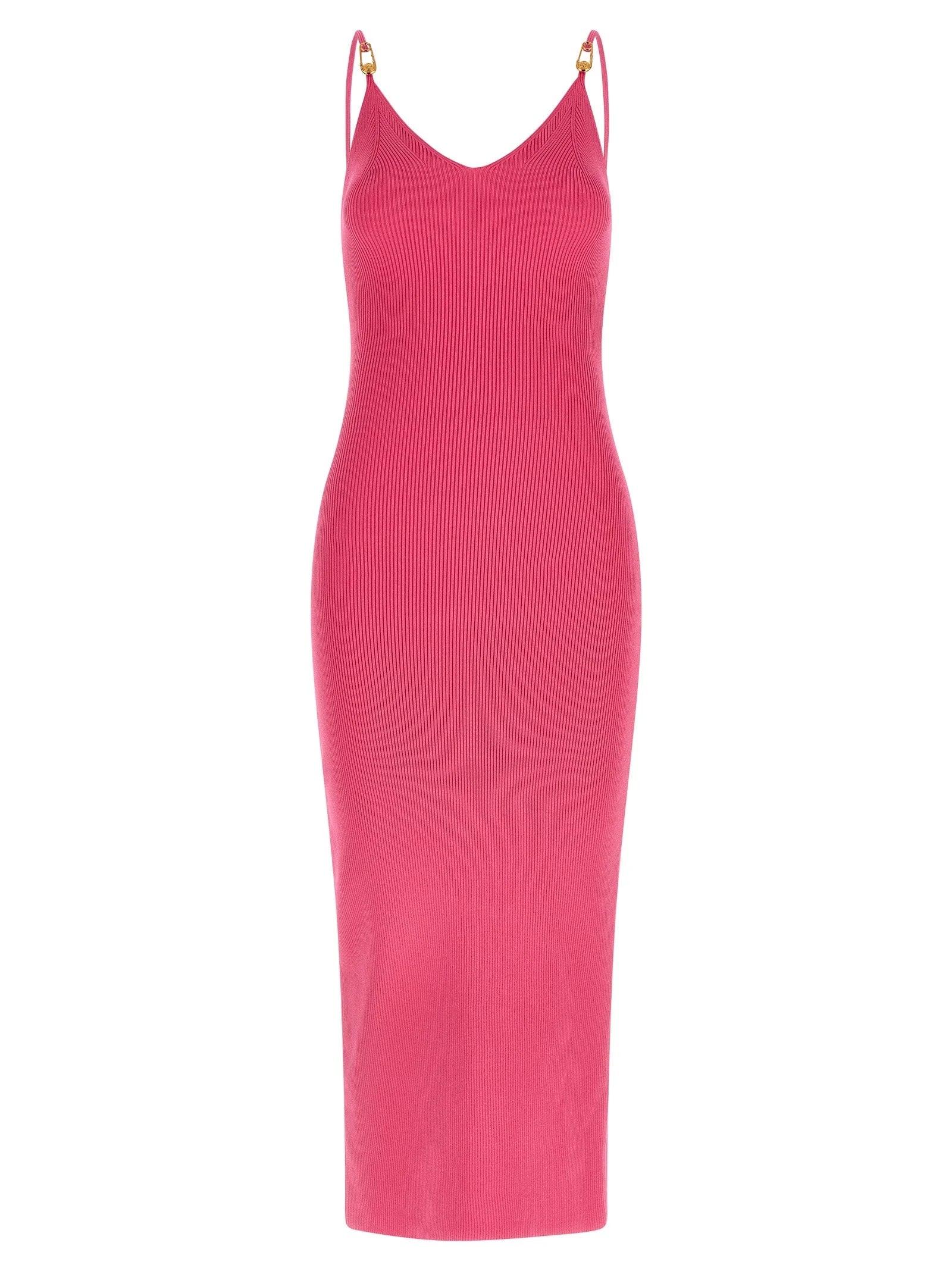 Versace Fuchsia Viscose Midi Dress - IT42