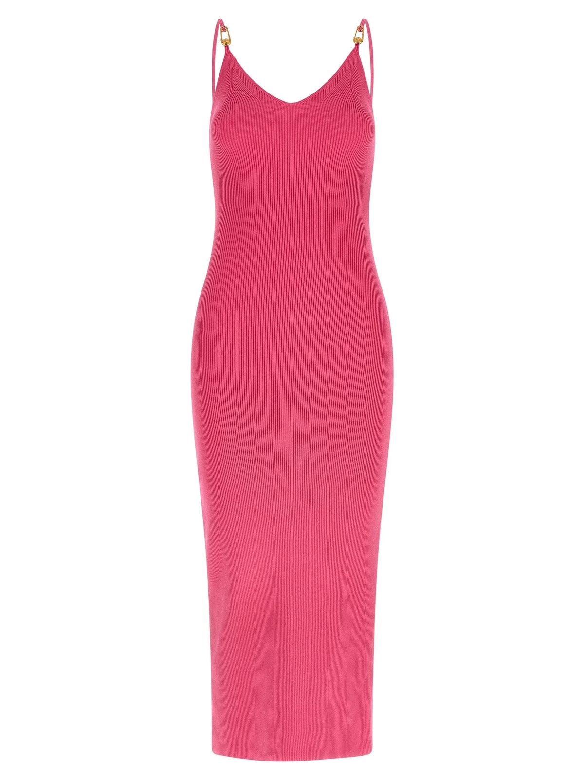 Versace Fuchsia Viscose Midi Dress - IT42