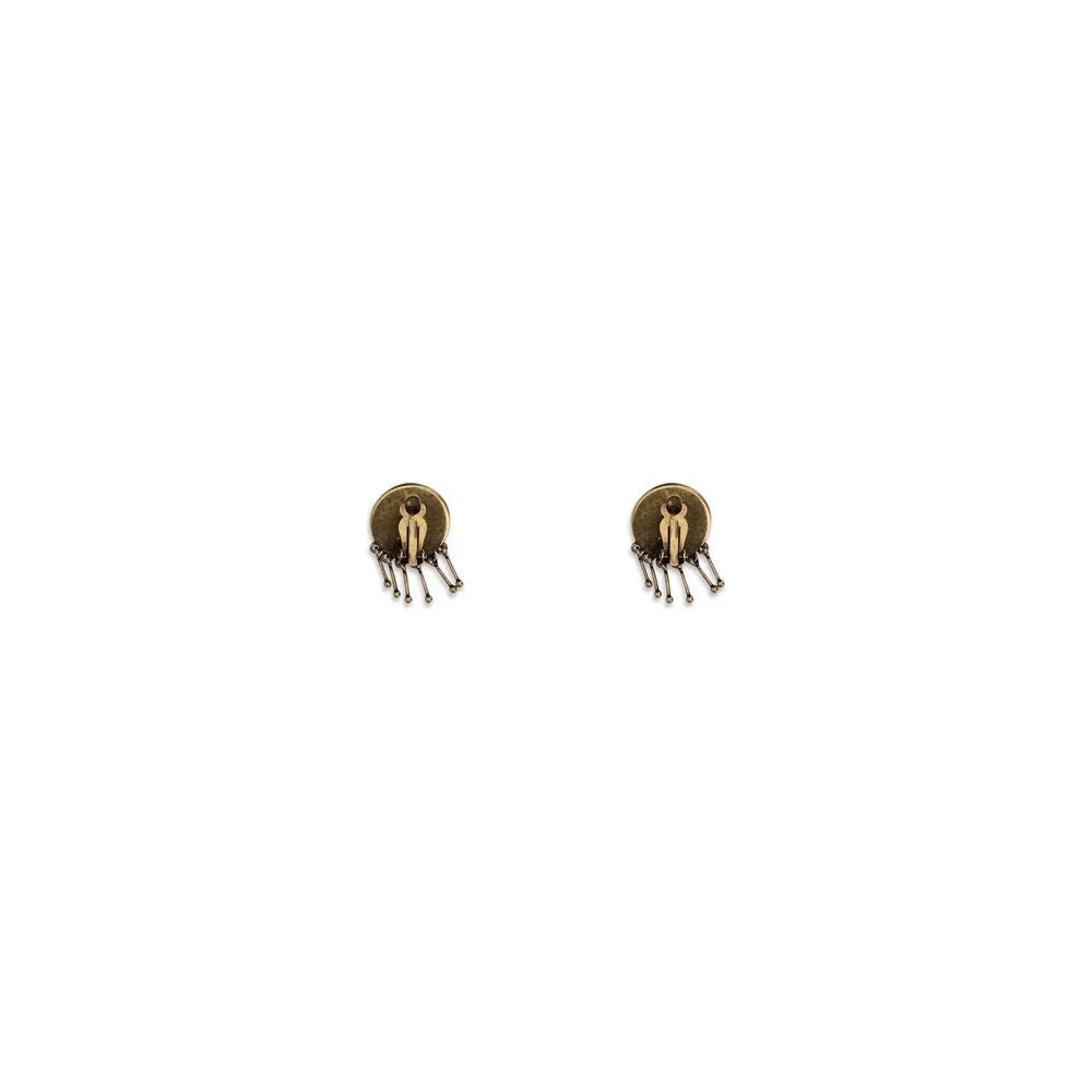Versace Gold Brass Earrings - One Size