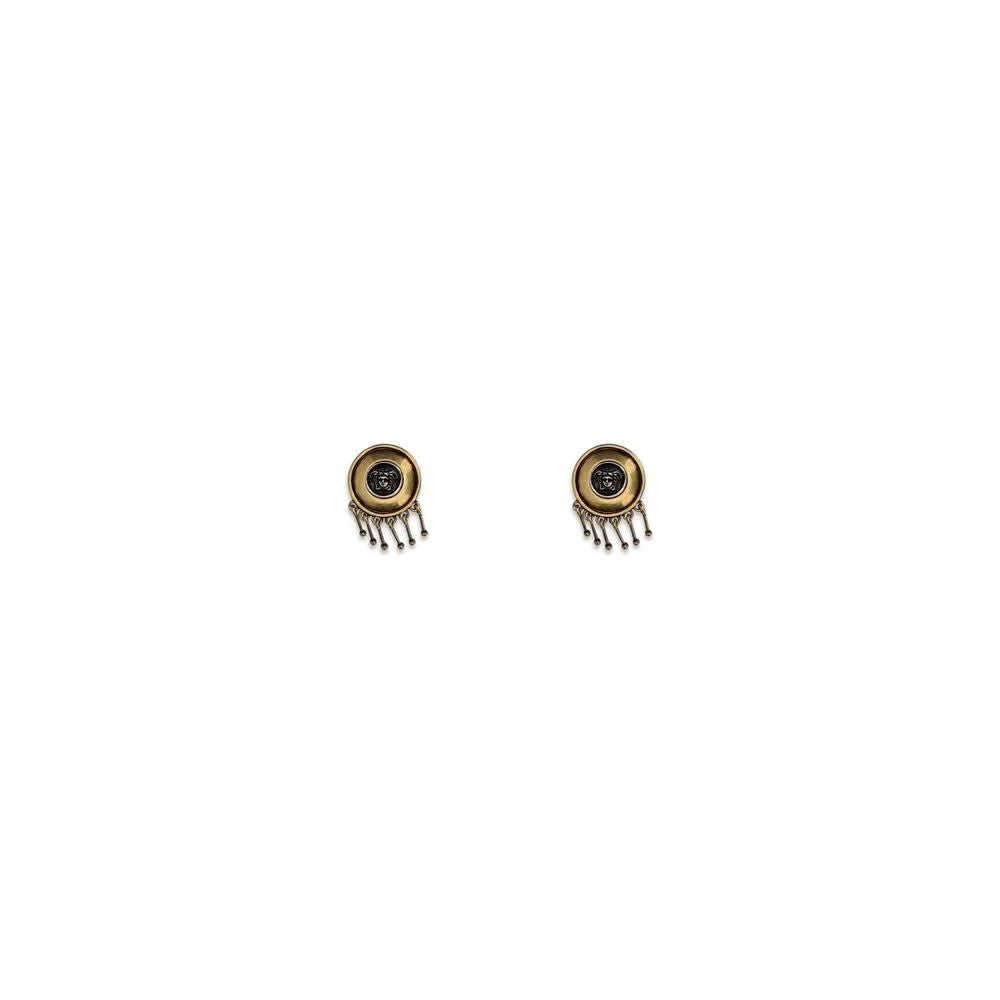Versace Gold Brass Earrings - One Size