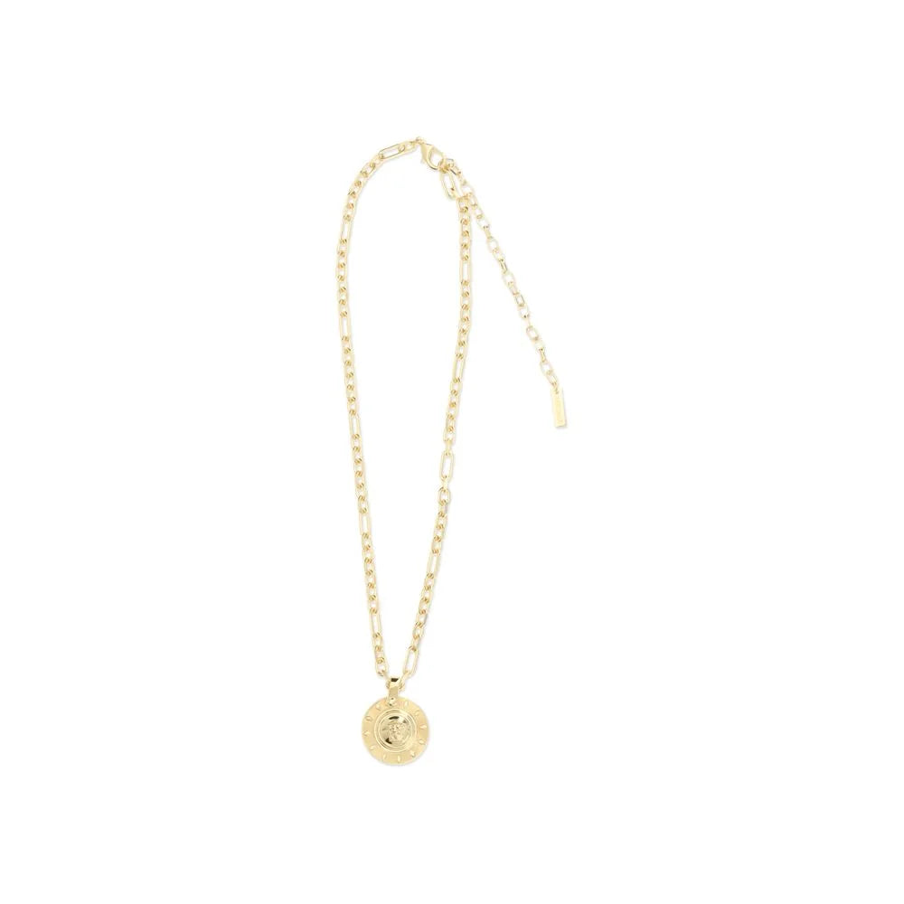 Versace Gold Brass Necklace - One Size