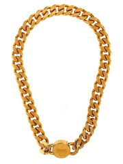 Versace Gold Metal Necklace - One Size