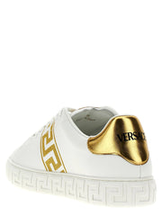 Versace Guld Polyamid Lave Top Sneakers