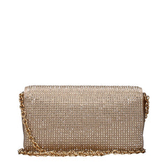 Versace Gold Satin Clutch Bag