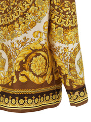 Versace Gold Silk Blouse - IT40