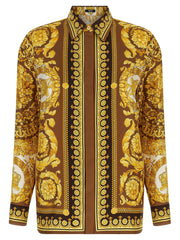 Versace Gold Silk Blouse - IT40
