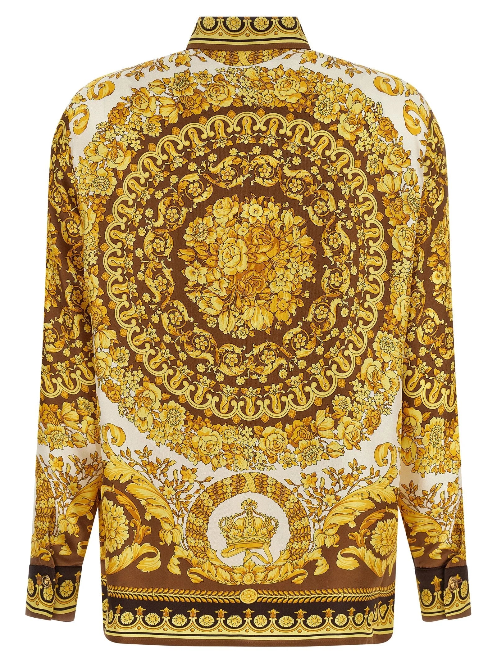 Versace Gold Silk Blouse - IT40