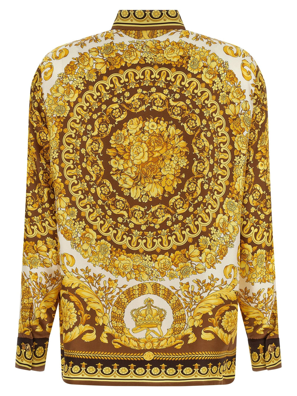 Versace Gold Silk Blouse - IT40