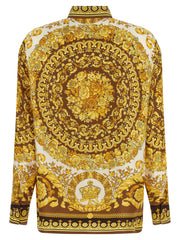 Versace Gold Silk Blouse - IT40