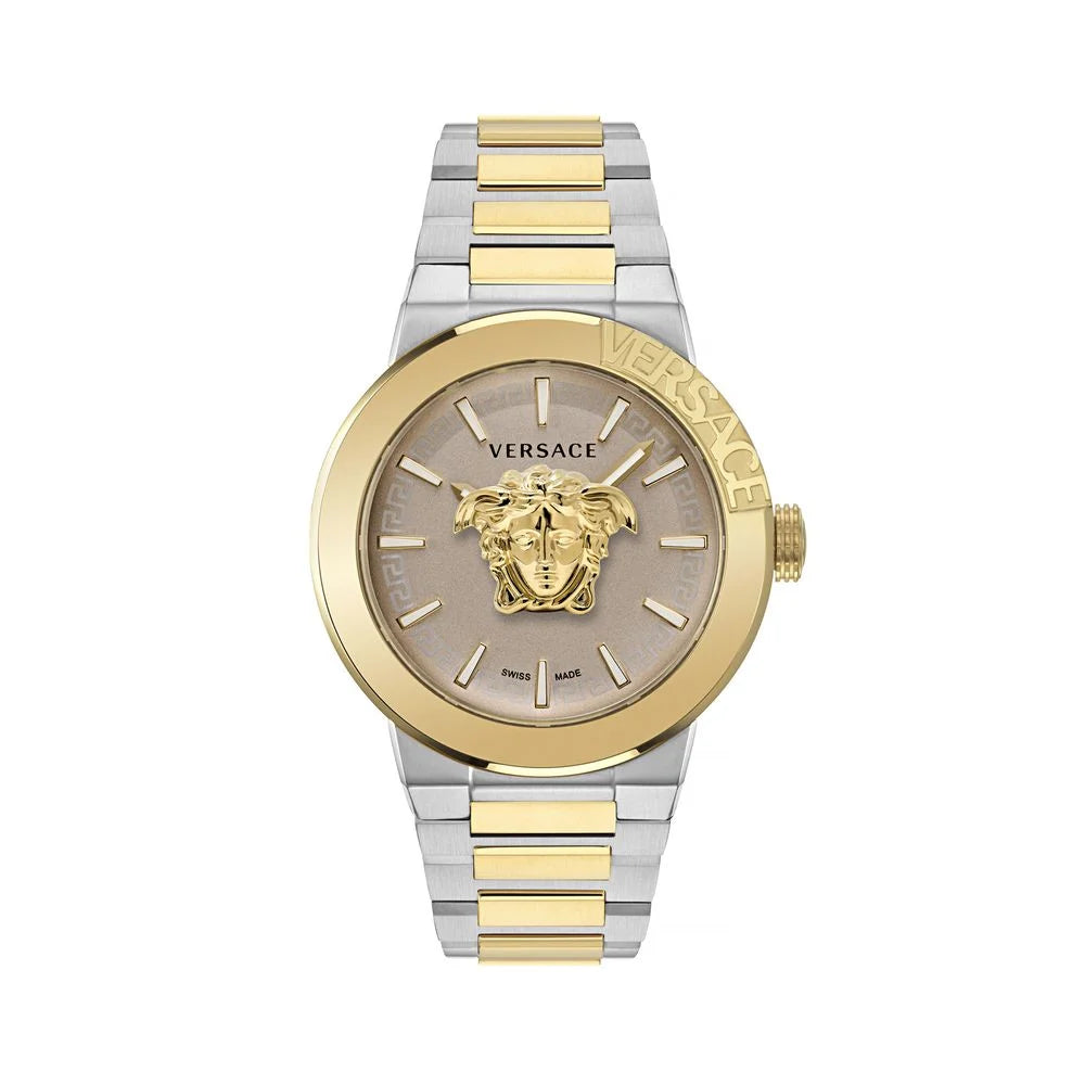 Versace Gold Stainless Steel Dress Watch