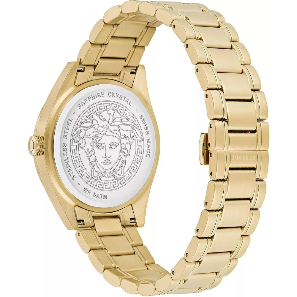 Versace Gold Stainless Steel Dress Watch