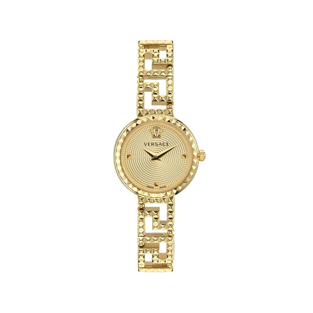 Versace Gold Stainless Steel Dress Watch