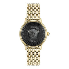 Versace Gold Stainless Steel Dress Watch