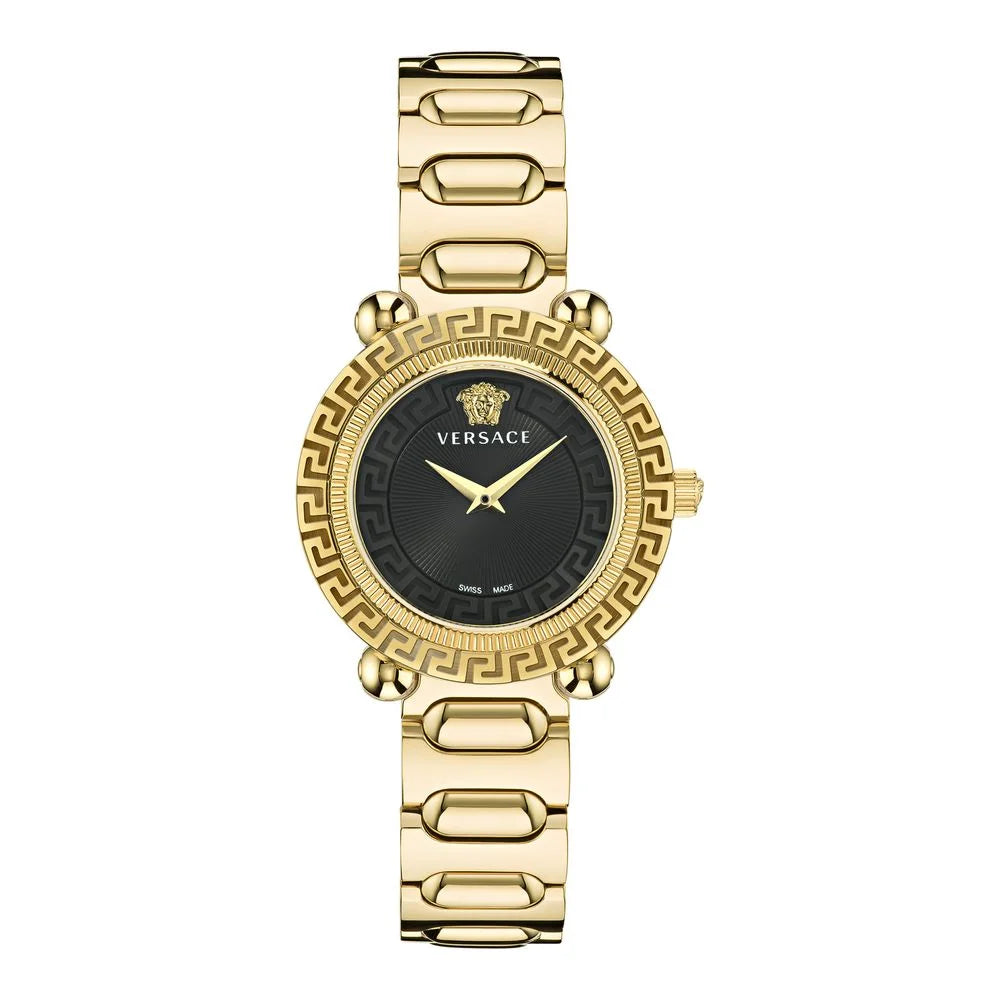 Versace Gold Stainless Steel Dress Watch