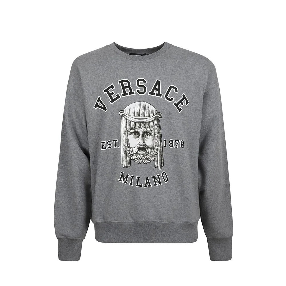 Versace Gray Cotton Sweatshirt - L