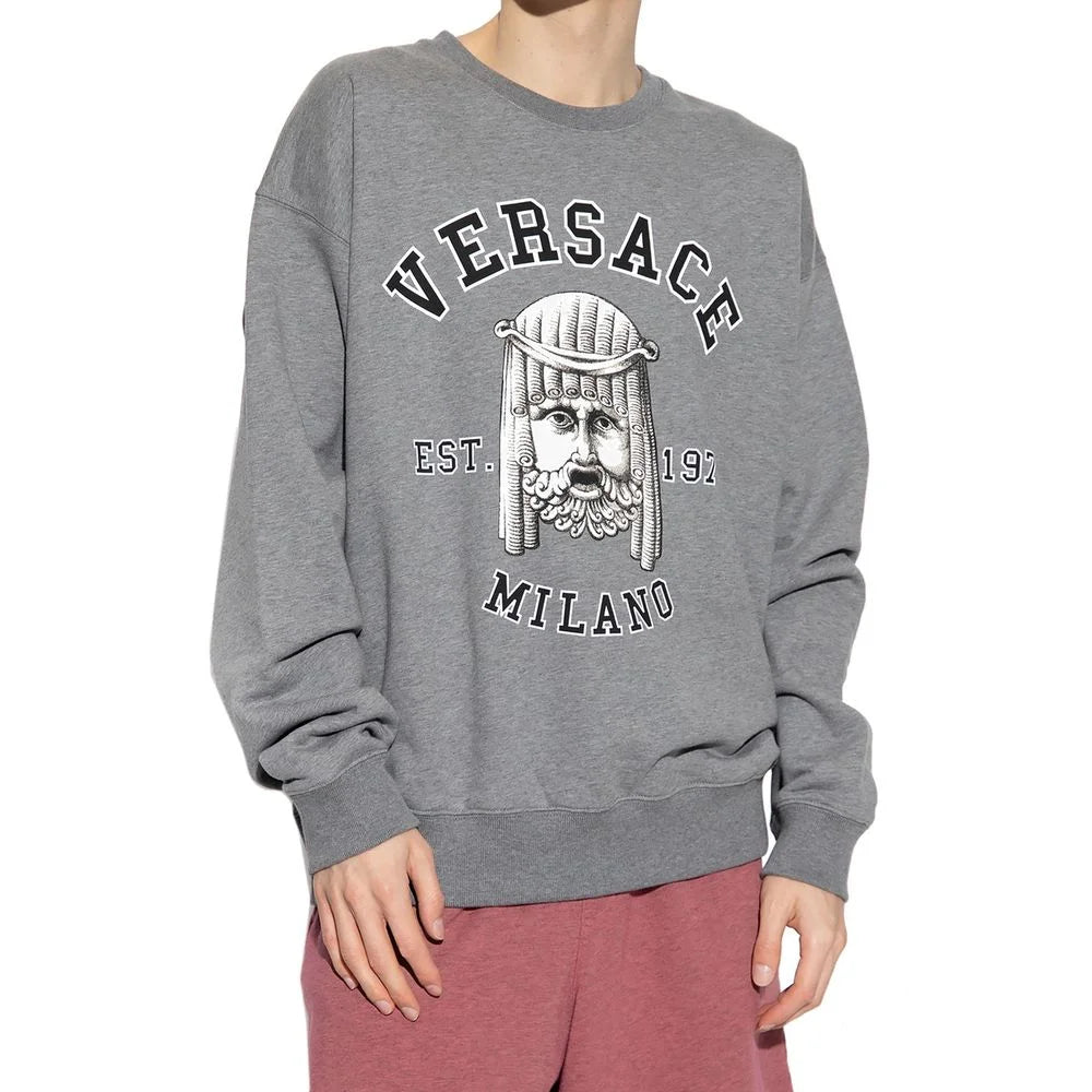 Versace Gray Cotton Sweatshirt - L
