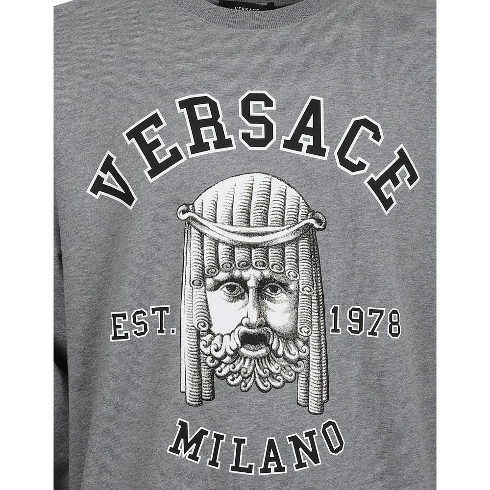 Versace Gray Cotton Sweatshirt - L