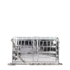 Versace Gray Leather Crossbody Bag