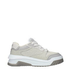 Versace Gray Leather Low Top Sneakers - EU40/US7