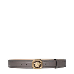 Versace Gray Leather Regular Belt