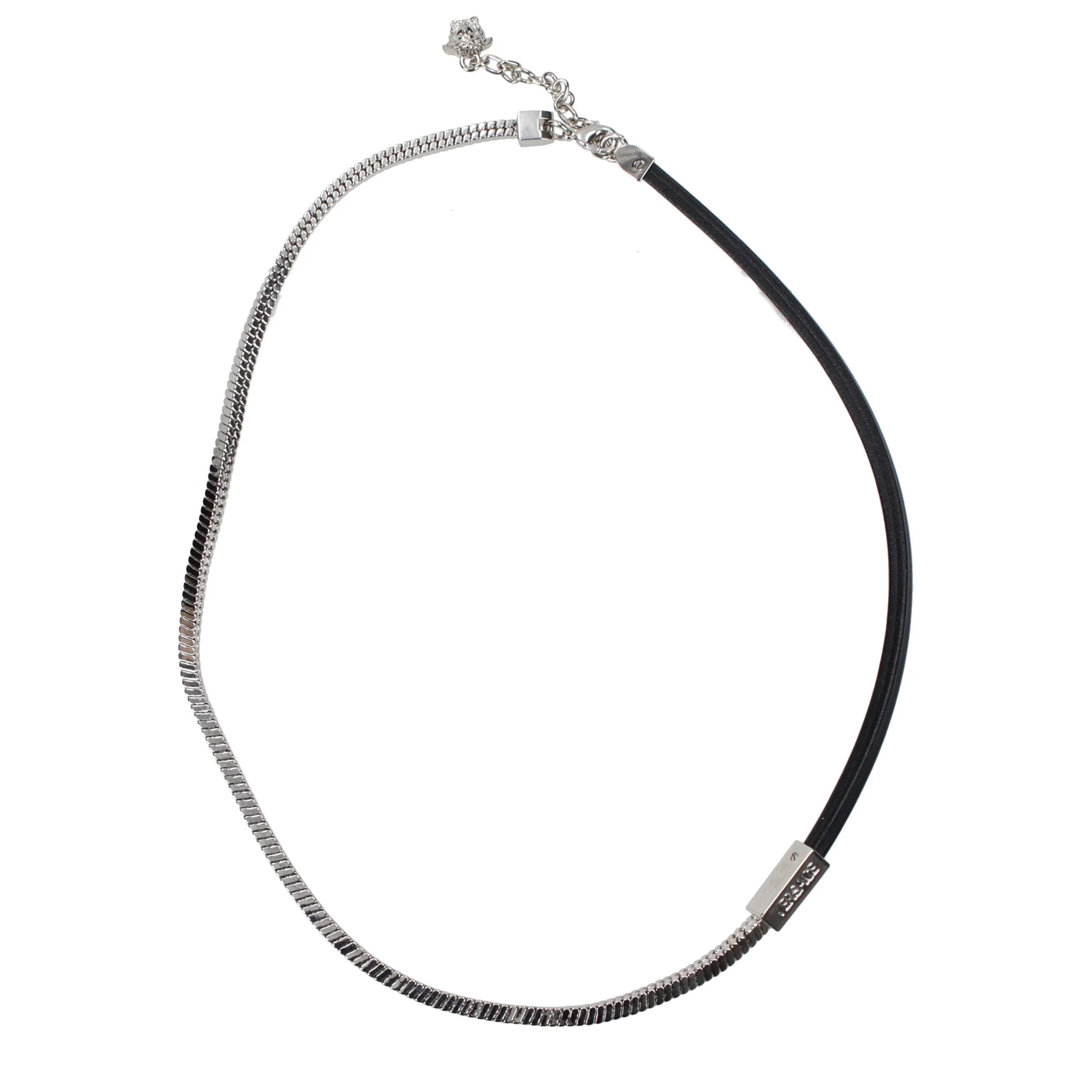 Versace Gray Metal Necklace