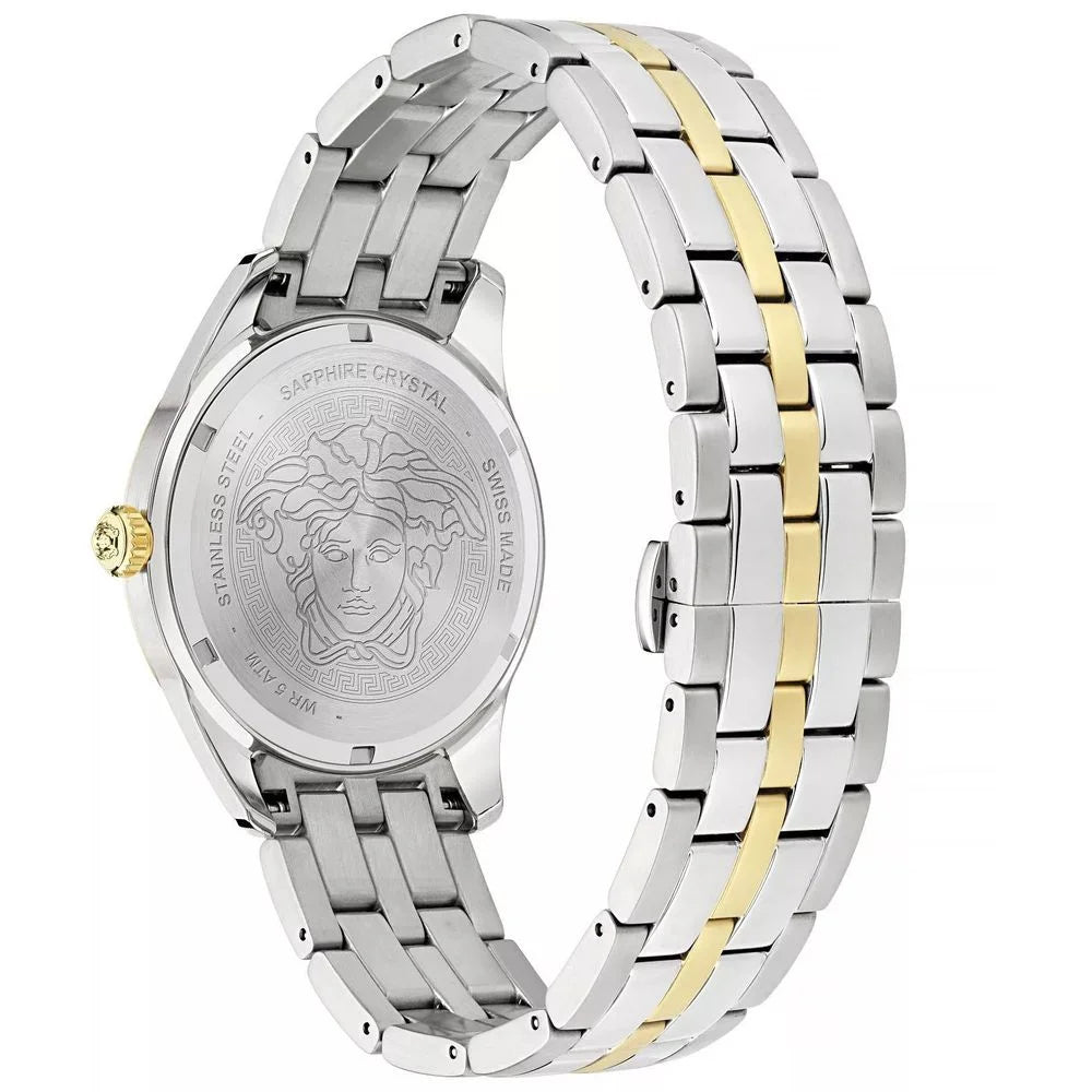 Versace Gray Stainless Steel Dress Watch