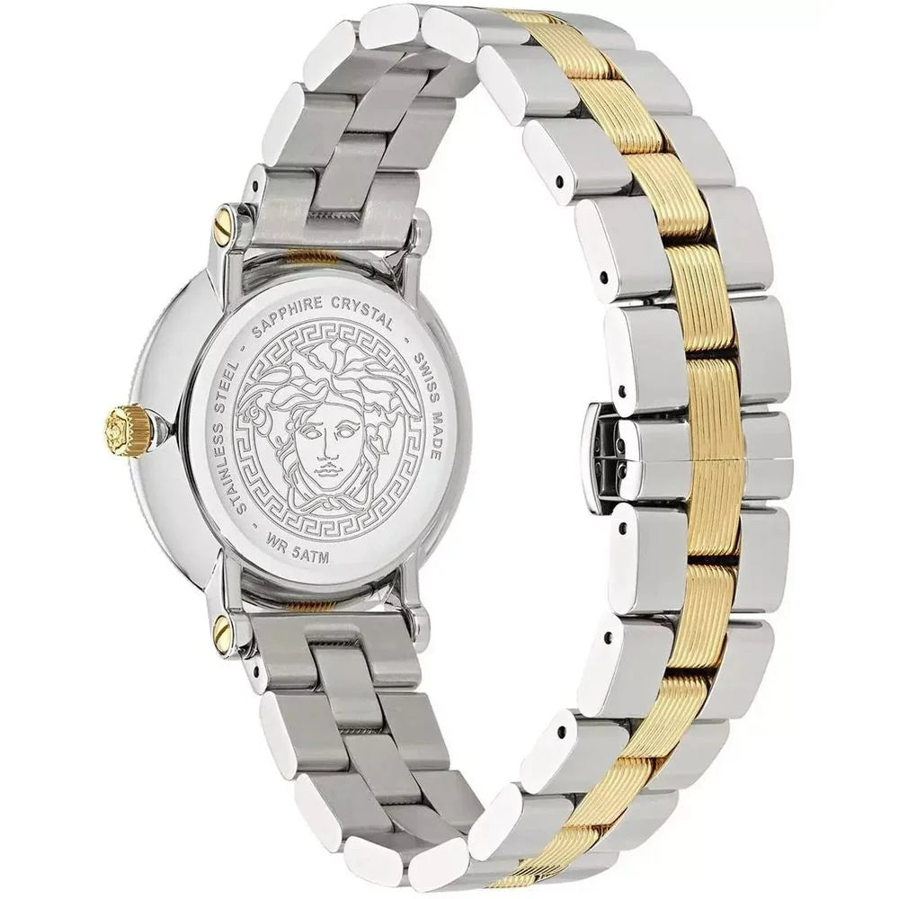 Versace Gray Stainless Steel Dress Watch